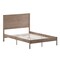 Merrick Lane Ketner Solid Wood Platform Bed with Wooden Slats and Headboard, No Box Spring Needed